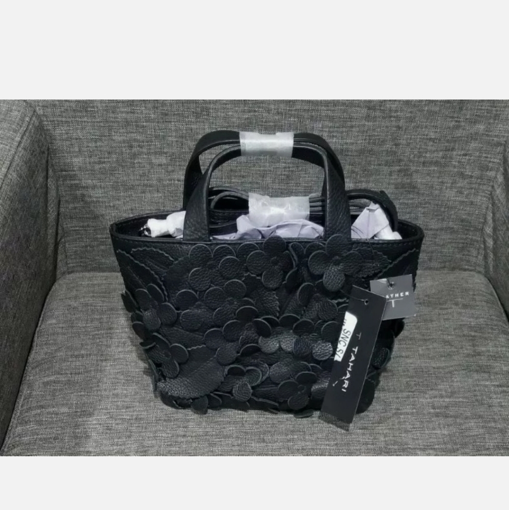 T Tahari Greta Leather Crossbody